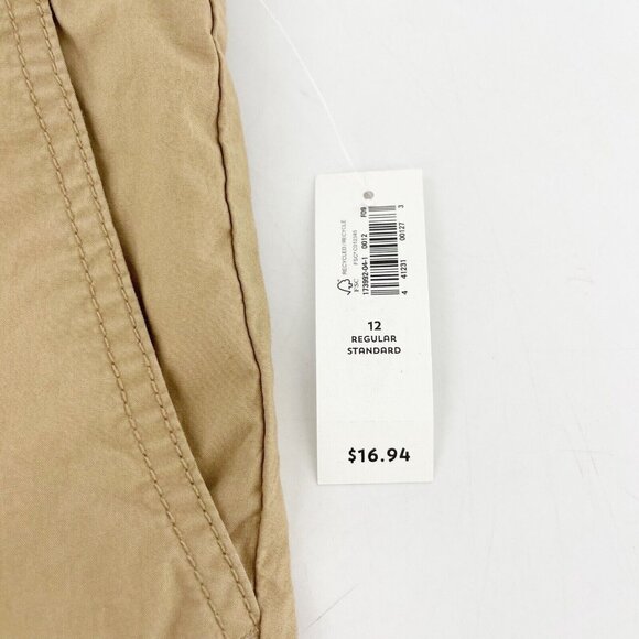 Old Navy Khaki Bermuda Shorts Size 12 Regular Cotton Blend Chino Boys New Youth - Picture 8 of 13
